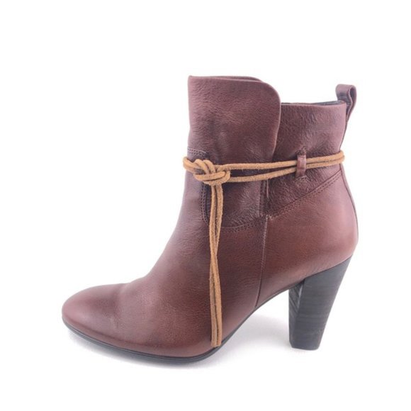 Ecco Shoes - Ecco Brown Leather Ankle Boots EUR 36